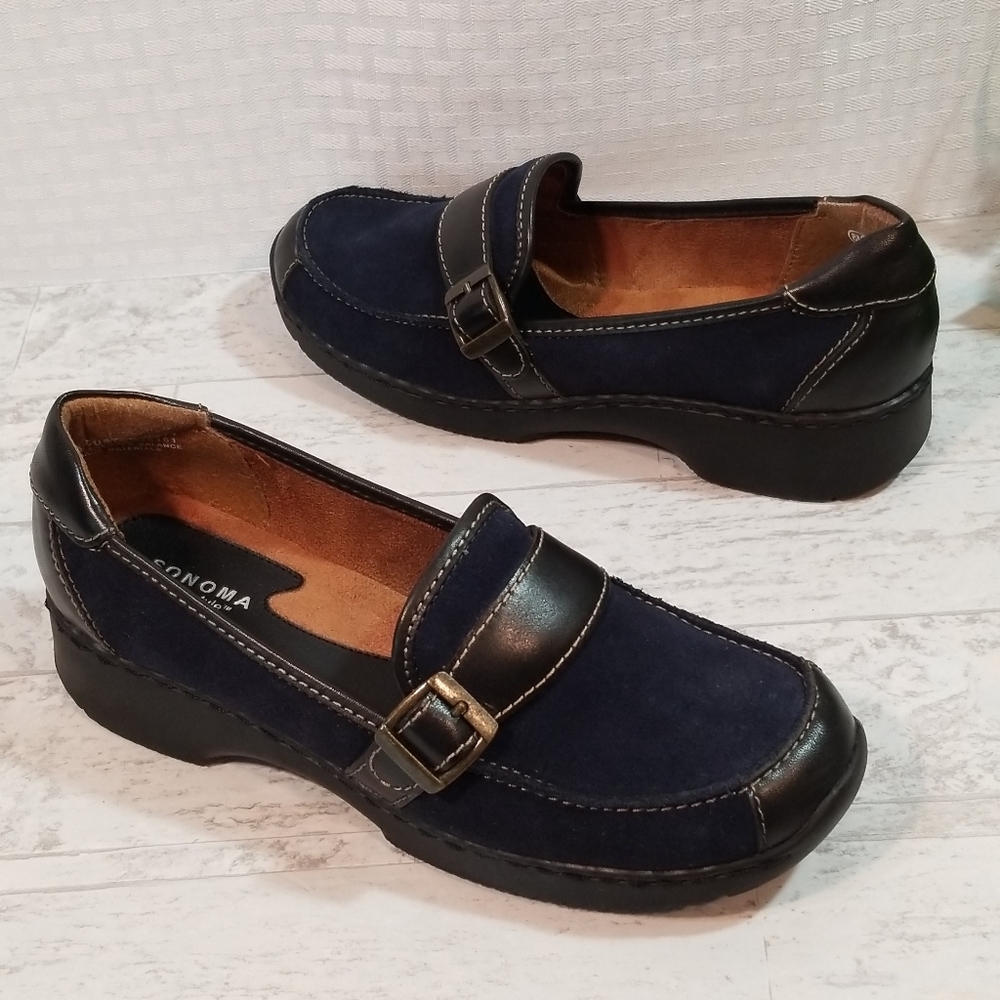 Sonoma Lifestyle Dusty Navy Loafers Sz 8M …